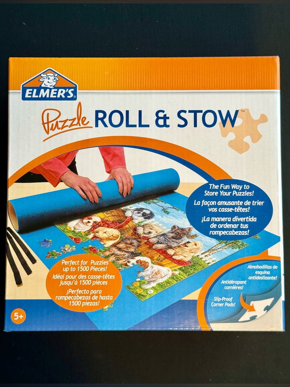 Elmer’s Puzzle Roll and Stow NWOT * 1500pc Soft Felt Vintage 2014 * Discontinued